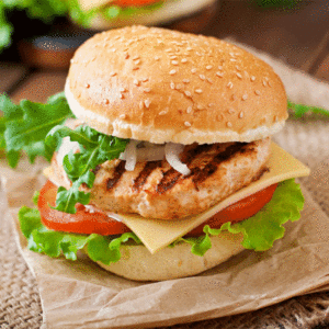 Grilled chicken Burger & 1 Beverage